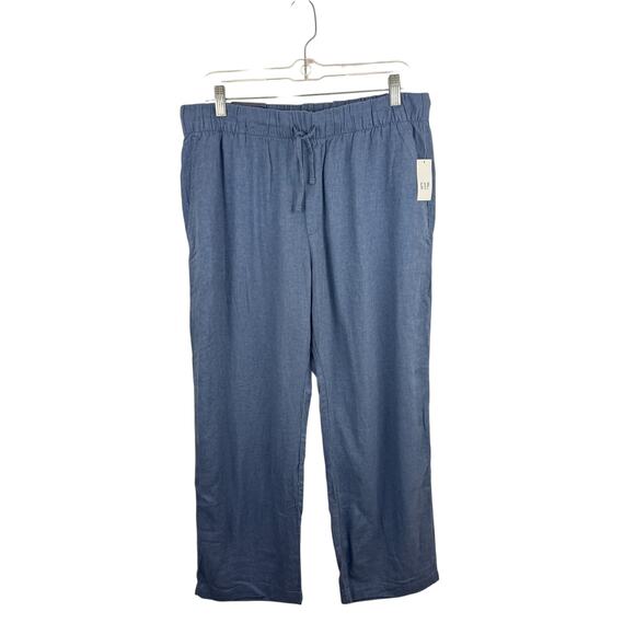 NWT Gap Linen-Blend Easy Pant - Picture 2 of 7